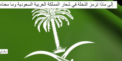 إلى ماذا ترمز النخلة في شعار المملكة العربية السعودية وما معناه